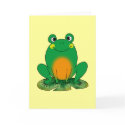 Green frog cards