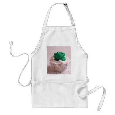 Green Frog Cupcake Aprons by SweetStreet