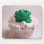 Green Frog Cupcake mousepads