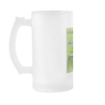 Green Frog Frosted Beer Mug