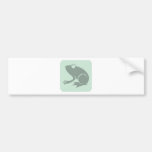 Green Frog Icon Bumper Sticker