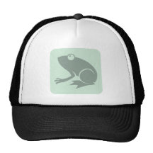 Green Frog Icon Mesh Hat