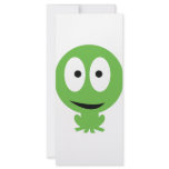 green frog icon rack card