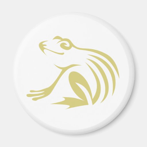 Green Frog Logo Fridge Magnet