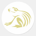 Green Frog Logo Sticker
