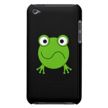 Green Frog. Looking confused. iPod Touch Case