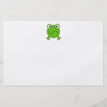 Green Frog. Looking confused. Custom Flyer