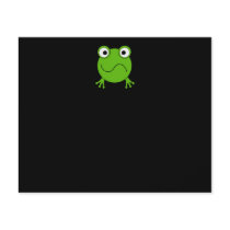 Green Frog. Looking confused. Full Color Flyer