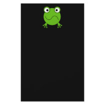 Green Frog. Looking confused. Full Color Flyer