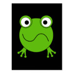 Green Frog. Looking confused. Post Cards