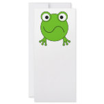 Green Frog. Looking confused. Full Color Rack Card