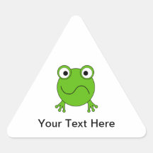 Green Frog. Looking confused. Sticker