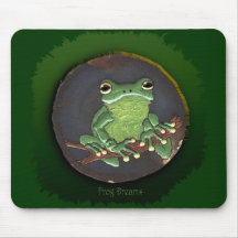 Green Frog Mouse Pads