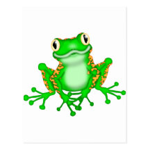 Green Frog Postcard