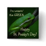 Green Frog St. Patrick's Day Button