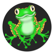 Green Frog Stickers
