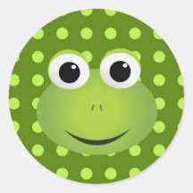 Green Frog Stickers