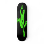 Green Frog / Toad, Black Background skateboards