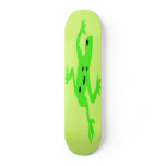 Green Frog / Toad, Lime Green Background skateboards