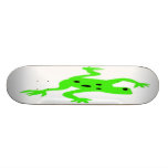 Green Frog / Toad, White Background Skate Boards