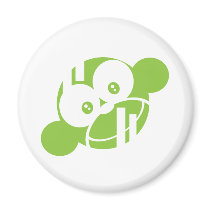 Green Funky Munky Magnets
