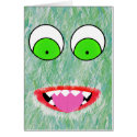 Green Fuzz Monster Cards
