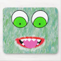 Green Fuzz Monster Mousepads