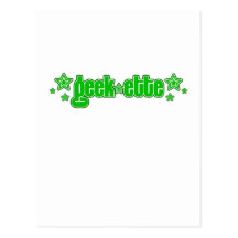 Green Geekette Postcard