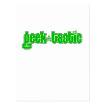 Green Geektastic Postcards