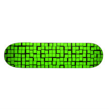 Green geometric pattern skateboard decks