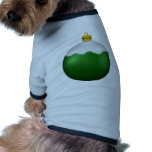 Green Glass Globe Christmas Ornament pet clothing