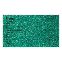 Green Glitter Business Card