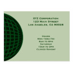 Green Global Business Postcards