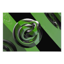 Green & glossy photograph