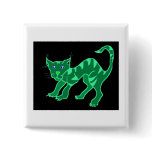 Green Glow Cheshie by Wendy C. Allen buttons