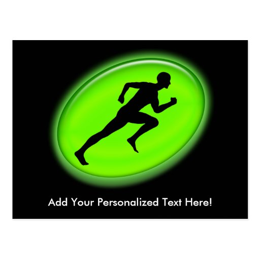 Green Glow Fitness Logo Post Cards