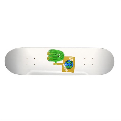 Green go green planet skate board decks