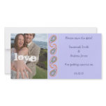 Green & Gold Paisley Save the Date  Your Photo photo cards