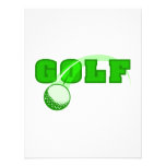 Green Golf with swoosh Custom Announcements