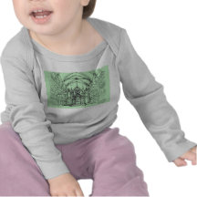 Green gothic Orensanz drawing Tshirts