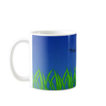 Green Grass Against Clear Blue Sky Mugs
