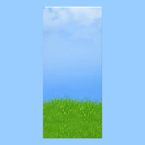 Green Grass & Blue Sky Background rack cards