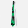 Green Grunge Clouds Tie