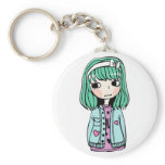 Green Haired Girl keychains