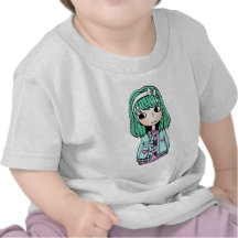 Green Haired Girl Tees