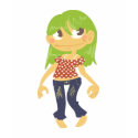 Green Haired Girl t-shirts