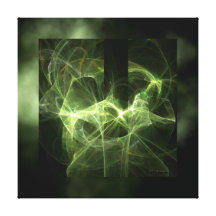 green halloween gallery wrap canvas
