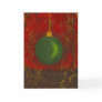Green hanging ornament Christmas Card