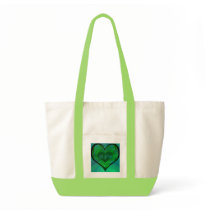 Green Heart bff Bags