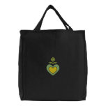 Green Heart Custom Monogrammed Embroidered Bag embroidered bags